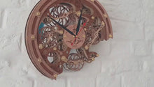 Cargar y reproducir el video en el visor de la galería, Reloj de Pared Hecho a Mano Estilo Steampunk
